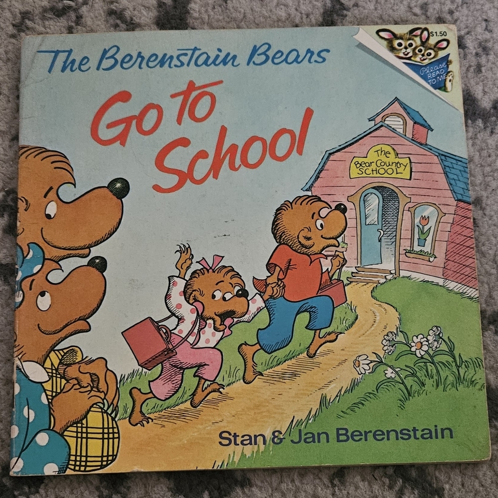 Vintage The Berenstain Bears Go To School Stan Jan Berenstain 1978 Paperback